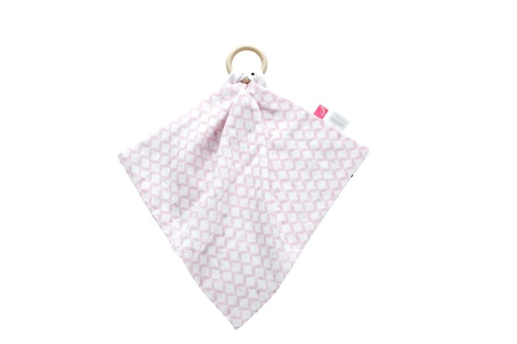 Gryzak z Pieluszką Przytulanką classics różowy